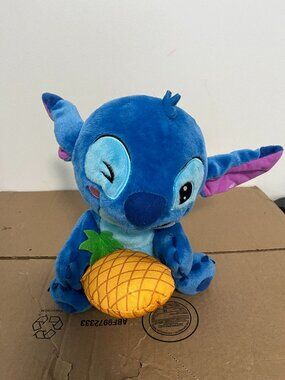 Disney Stitch Feed Me Pineapple 11" Plush Item# 30654